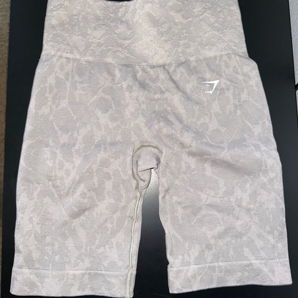 Gymshark Pants - Women's Gray Animal Print Gymshark Shorts
